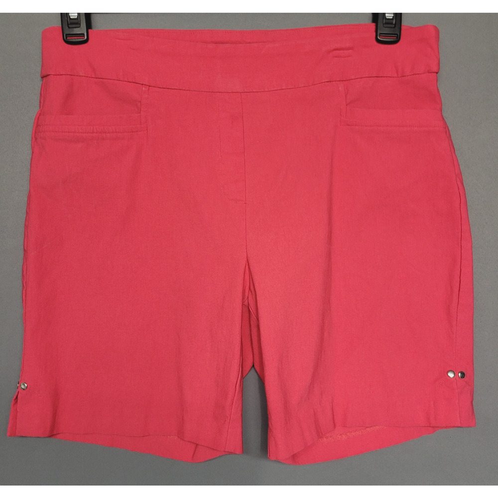 Kate Park Shorts Womens 14P Pink Stretch Casual Lightweight Summer Pockets Rayon